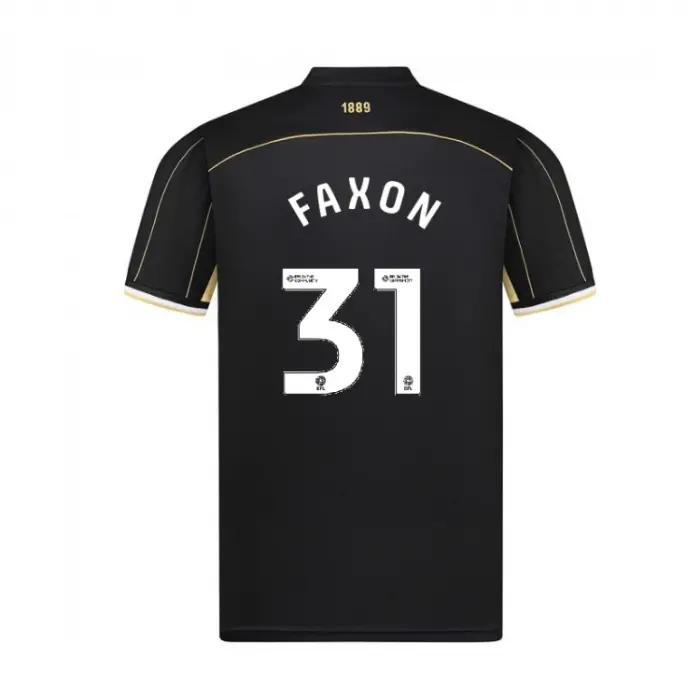Junior GK Black S/S Shirt 25/26 - 31 FAXON visual highlighting the main view