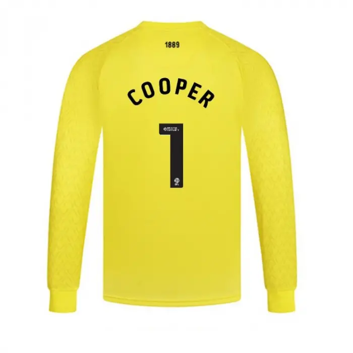 main product shot featuring Junior GK Yellow L/S Shirt 25/26 - 1 COOPER