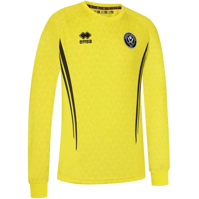 Junior GK Yellow L/S Shirt 25/26 With Custom Printing shown in a alternate product photo