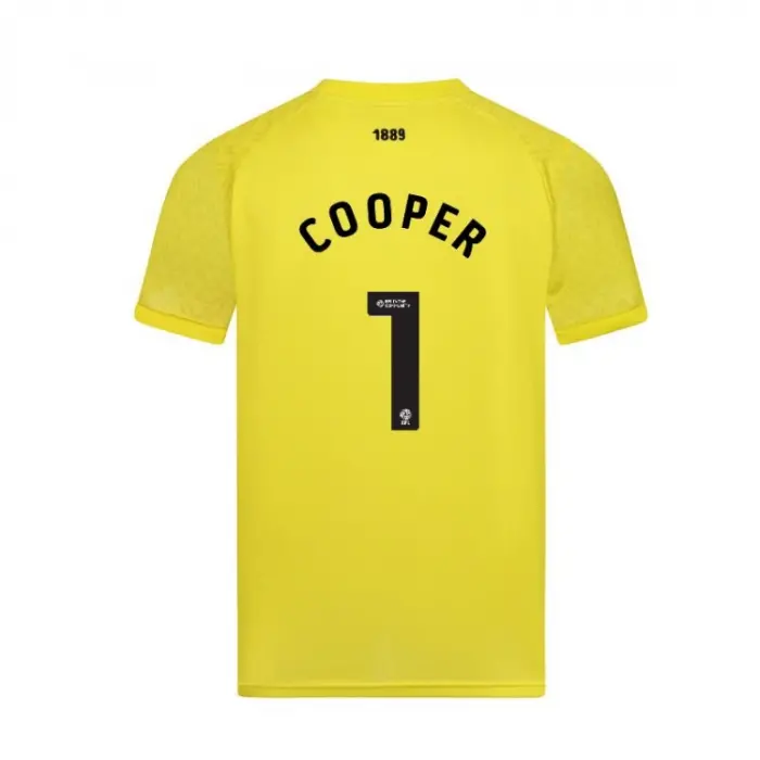 Product photography of Junior GK Yellow S/S Shirt 25/26 - 1 COOPER, main