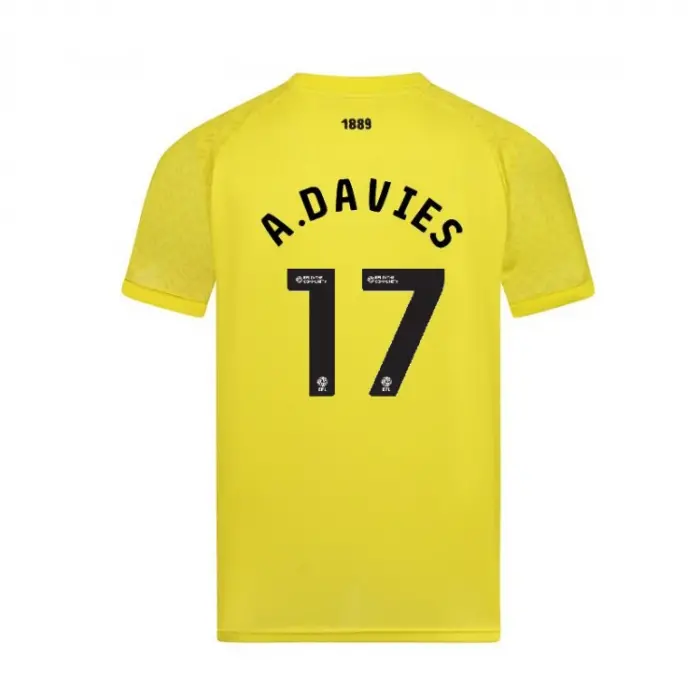 main view of Junior GK Yellow S/S Shirt 25/26 - 17 A.DAVIES