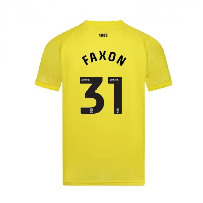 main product shot featuring Junior GK Yellow S/S Shirt 25/26 - 31 FAXON