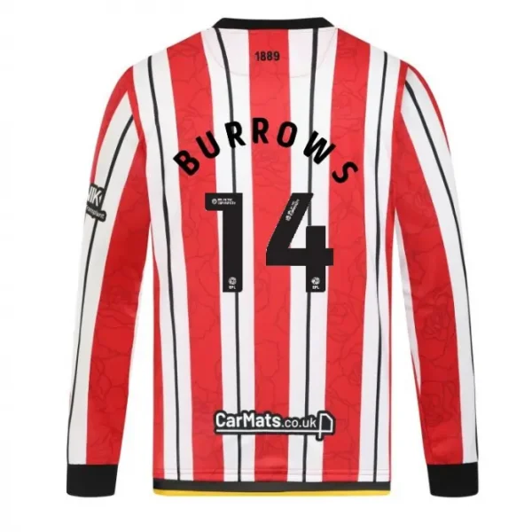 Detailed main image of Junior Home Shirt L/S 24/25 - 14 BURROWS