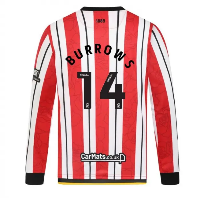 Detailed main image of Junior Home Shirt L/S 24/25 - 14 BURROWS