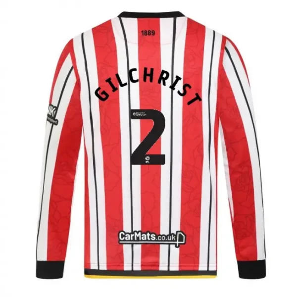 main product shot featuring Junior Home Shirt L/S 24/25 - 2 GILCHRIST