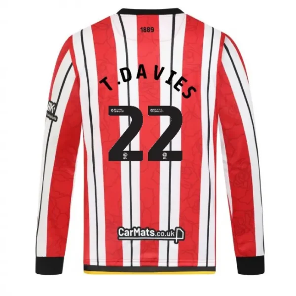 Junior Home Shirt L/S 24/25 - 22 T.DAVIES pictured from a main angle