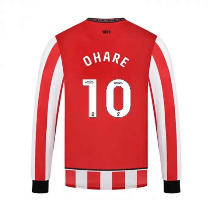 Junior Home Shirt L/S 25/26 - 10 OHARE visual highlighting the main view