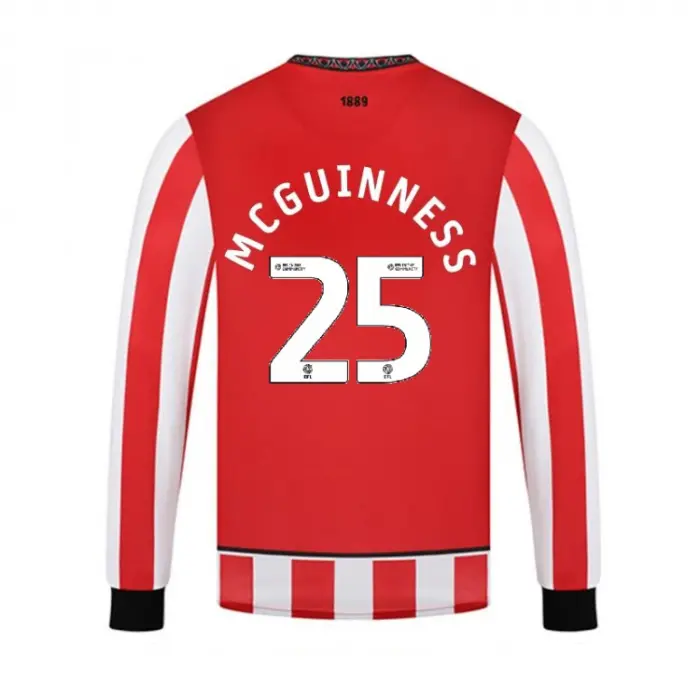 Detailed main image of Junior Home Shirt L/S 25/26 - 25 McGUINNESS