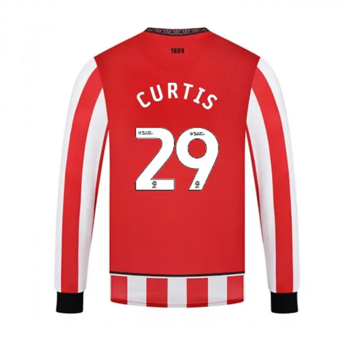 Detailed main image of Junior Home Shirt L/S 25/26 - 29 CURTIS