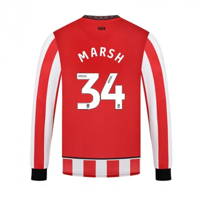 main product shot featuring Junior Home Shirt L/S 25/26 - 34 MARSH
