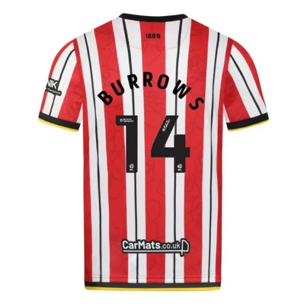 main view of Junior Home Shirt S/S 24/25 - 14 BURROWS
