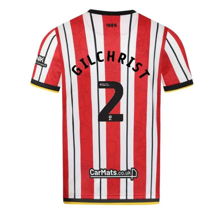 main product shot featuring Junior Home Shirt S/S 24/25 - 2 GILCHRIST