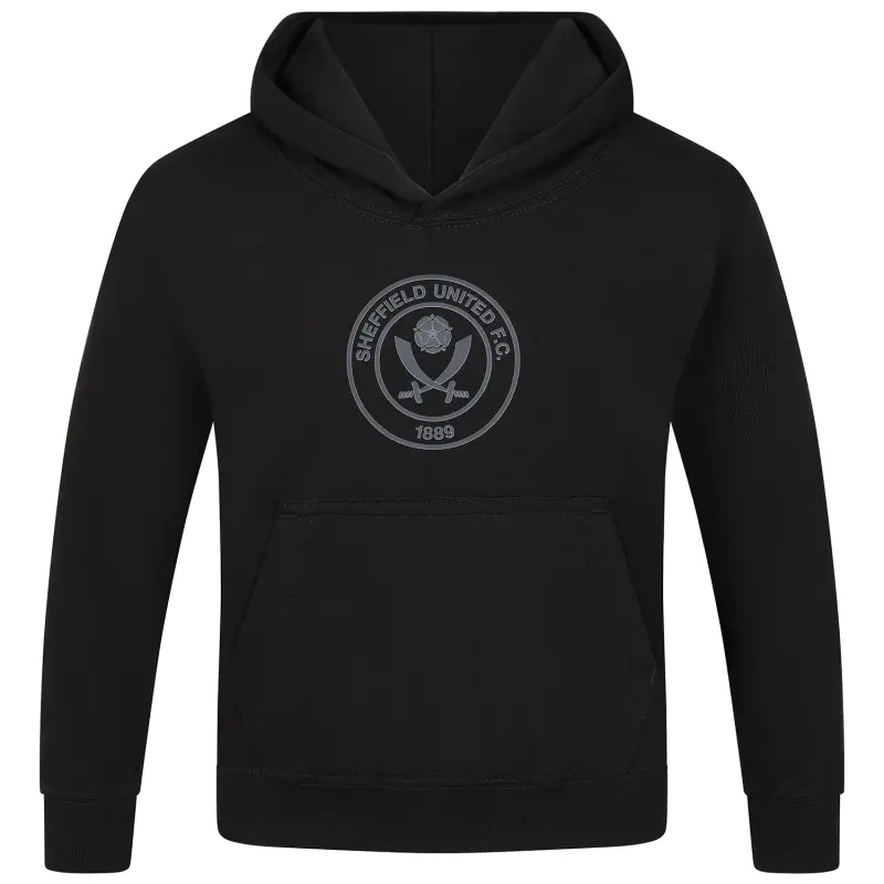 main view of Junior Sheffield United Crest Hoody Black