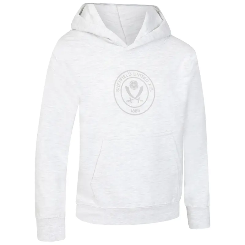 alternate view of Junior Sheffield United Crest Hoody Grey