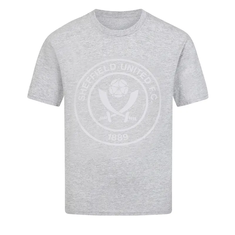 main view of Junior Sheffield United Crest Tee Grey