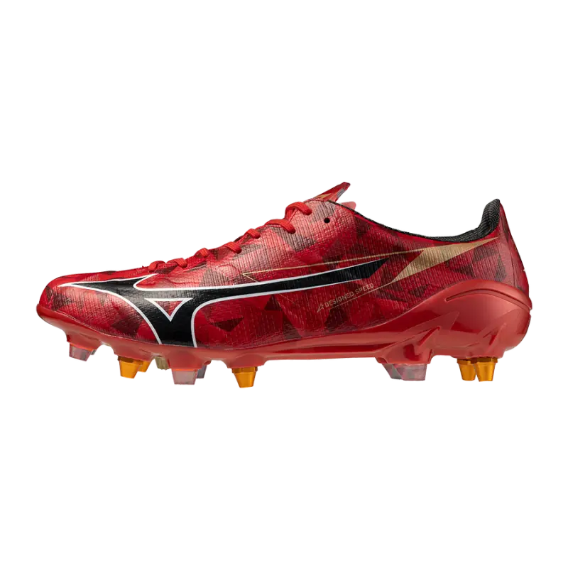 Product photography of Mizuno MIZUNO ALPHA II JAPAN MIX MORELIA 40th Red/Black/Gold, main