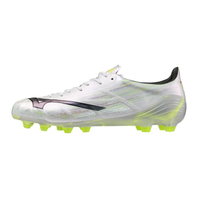 Detailed main image of Mizuno MIZUNO ALPHA II JAPAN White/Black Iridescent/Black