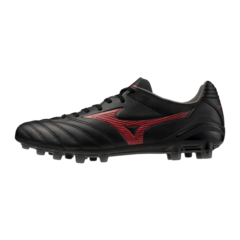 Mizuno MONARCIDA NEO III PRO AG Black/MORELIA 40th Red – Main Detail Photo Shop image of Mizuno MONARCIDA NEO III PRO AG Black/MORELIA 40th Red in main view