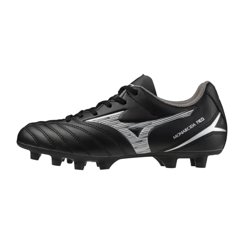 Main Image – Mizuno MONARCIDA NEO III SELECT JR Black/Silver main product shot featuring Mizuno MONARCIDA NEO III SELECT JR Black/Silver