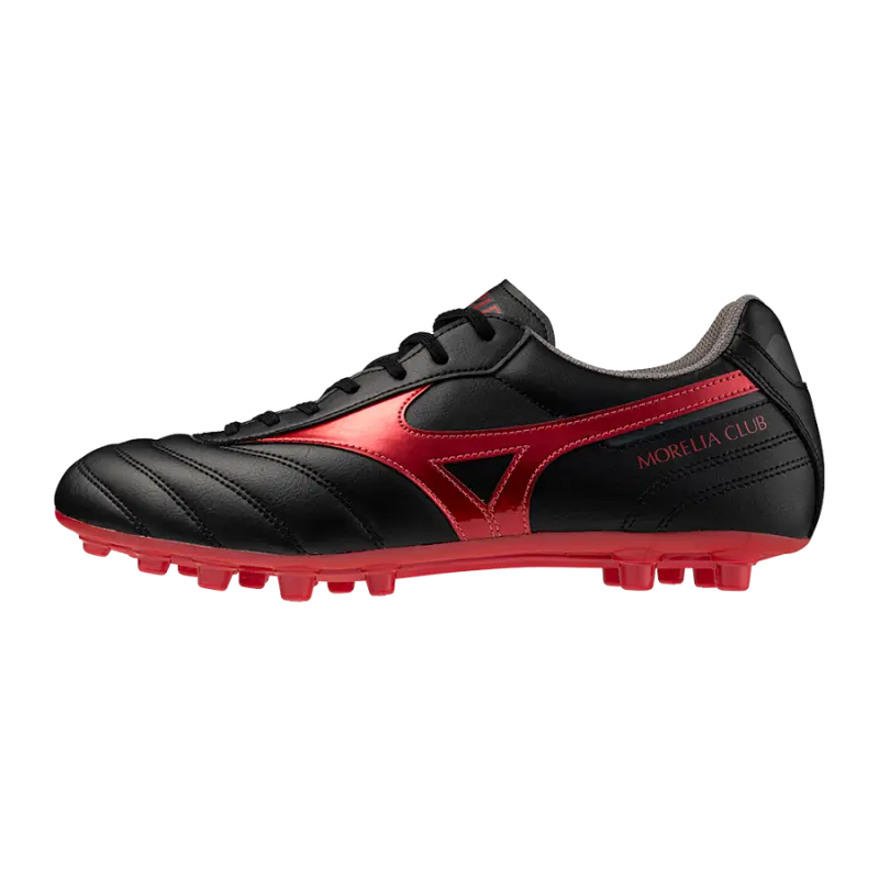 Main View of Mizuno MORELIA II CLUB AG Black/MORELIA 40th Red/Black Sand Shop image of Mizuno MORELIA II CLUB AG Black/MORELIA 40th Red/Black Sand in main view