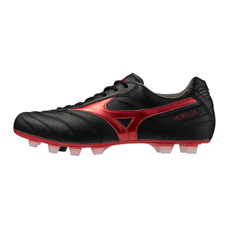 Mizuno MORELIA II ELITE Black/MORELIA 40th Red/Black Sand | Main Product Photo Detailed main image of Mizuno MORELIA II ELITE Black/MORELIA 40th Red/Black Sand