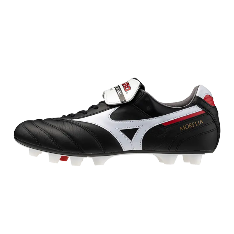 Mizuno MORELIA II JAPAN Black/White/Chinese Red – Visual 1 Main Closer look at Mizuno MORELIA II JAPAN Black/White/Chinese Red, main