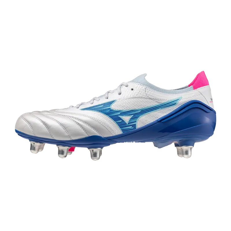 Shop image of Mizuno MORELIA NEO IV BETA ELITE SI White/Tanager Turquoise/Pink Tetra in main view