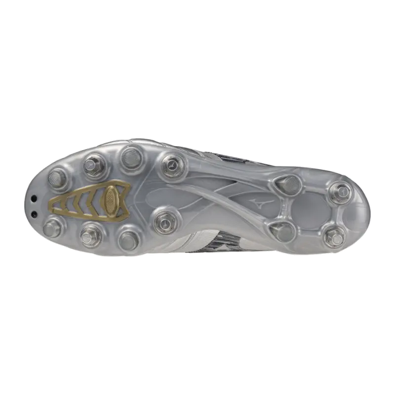 Mizuno MORELIA NEO IV BETA JAPAN MIX Galaxy Silver/8605 C/Cool Gray 3C visual highlighting the alternate view