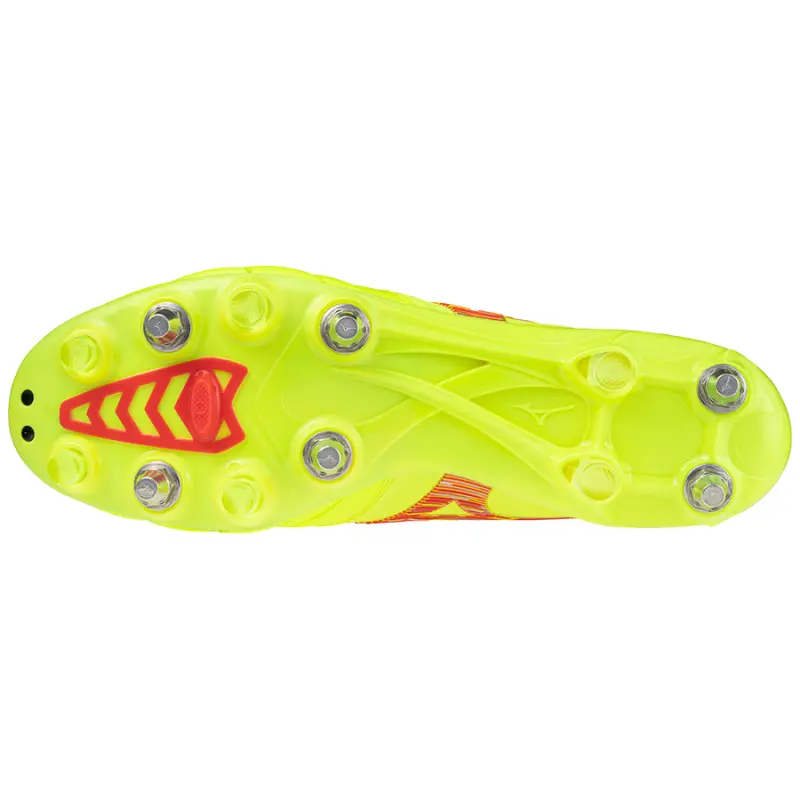 Closer look at Mizuno MORELIA NEO IV BETA JAPAN MIX SafetyYllw/FieryCorl2/SftyYllw, alternate