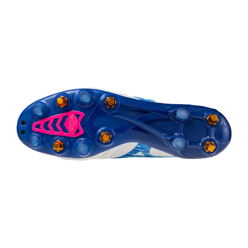 alternate product shot featuring Mizuno MORELIA NEO IV BETA JAPAN MIX White/Tanager Turquoise/Pink Tetra