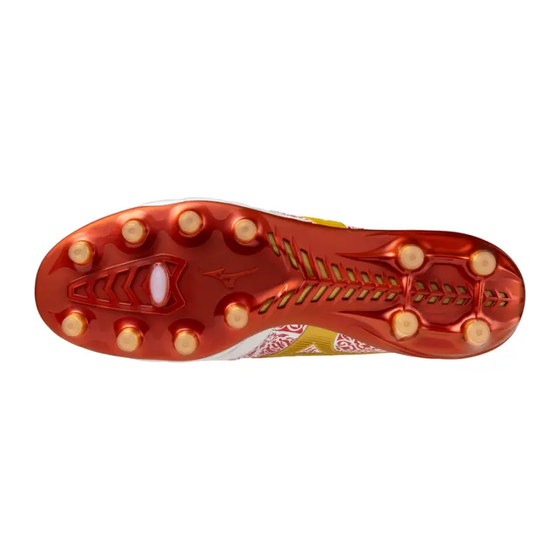 Mizuno MORELIA NEO IV Beta SR4 JAPAN White/Gold/High Risk Red shown in a alternate product photo