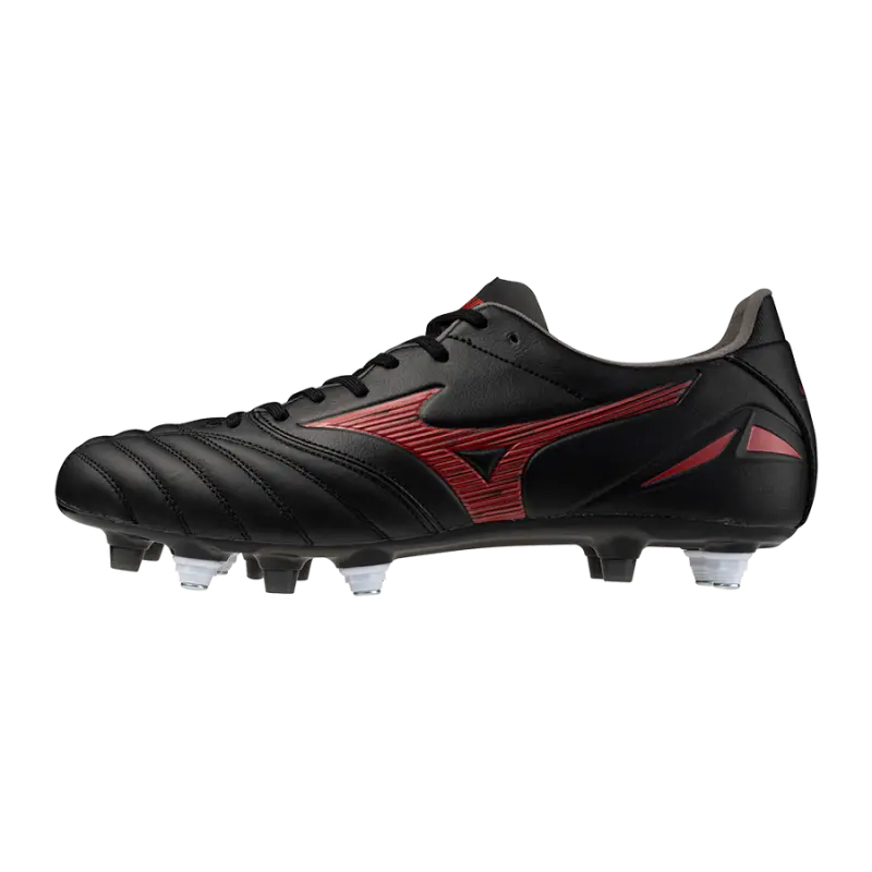 Product photography of Mizuno MORELIA NEO IV PRO MIX Black/MORELIA 40th Red/Black, main