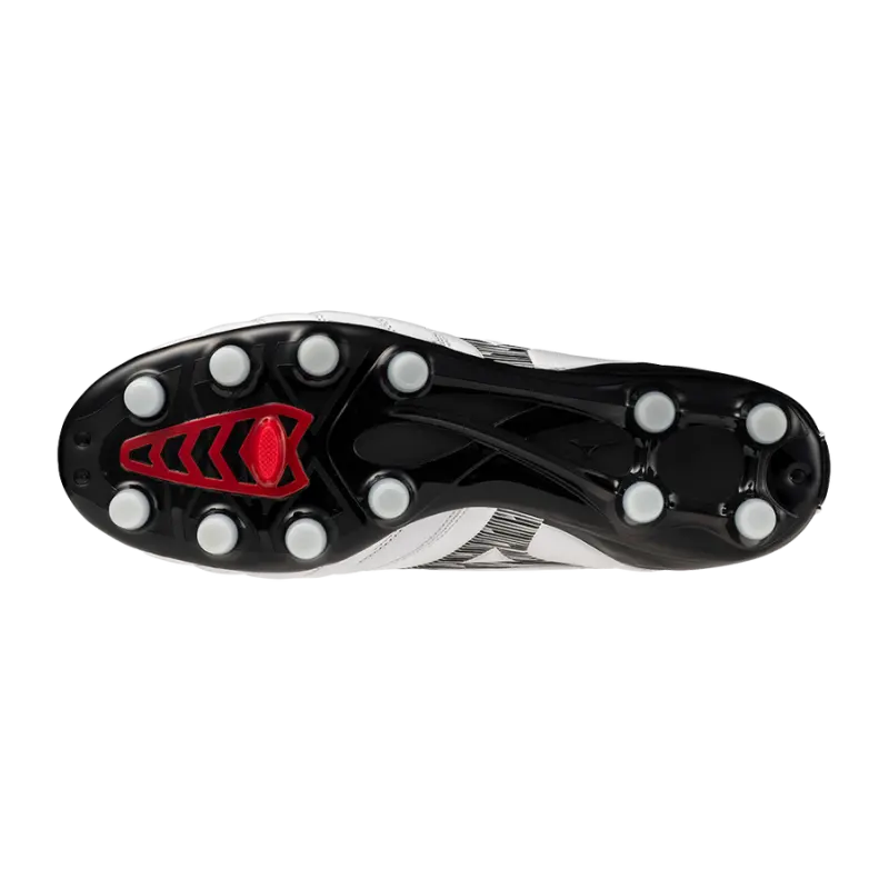 Mizuno MORELIA NEO IV PRO White/Black/Chinese Red displayed in a alternate image