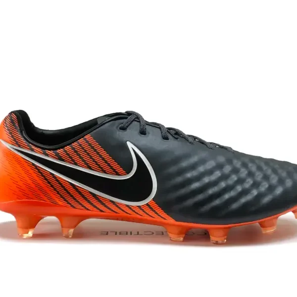 Nike Magista Obra II Elite FG Fast AF - Dark Grey / Total Orange displayed in a main image