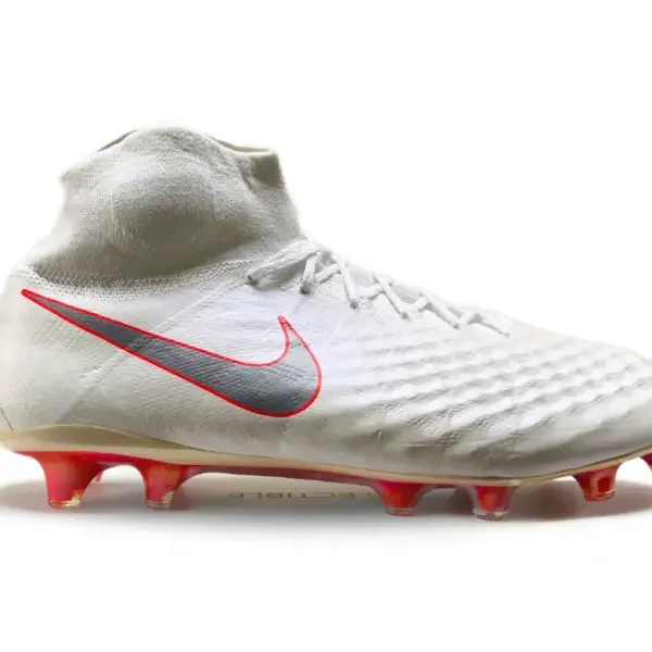 Detailed main image of Nike Magista Obra II Just Do It Pack World Cup - White / Crimson / Cool Grey FG