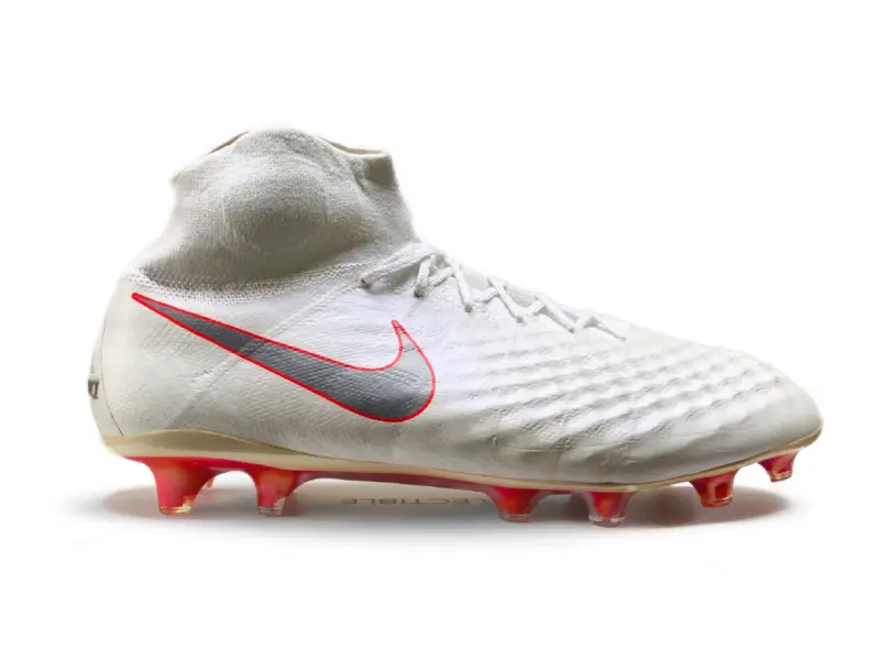 Detailed main image of Nike Magista Obra II Just Do It Pack World Cup - White / Crimson / Cool Grey FG