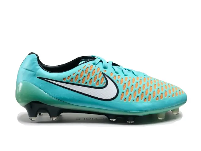 Nike Magista Opus FG - Hyper Turquoise / White / Laser Orange pictured from a main angle