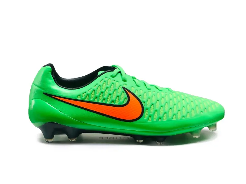 Nike Magista Opus FG Poison Green / Total Orange / Flash Lime / Black displayed in a main image