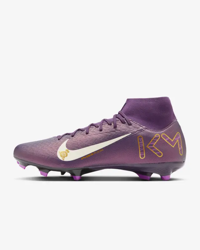Nike Mercurial Superfly 10 Academy FG/MG Kylian Mbappé Grand Purple shown in a main product photo