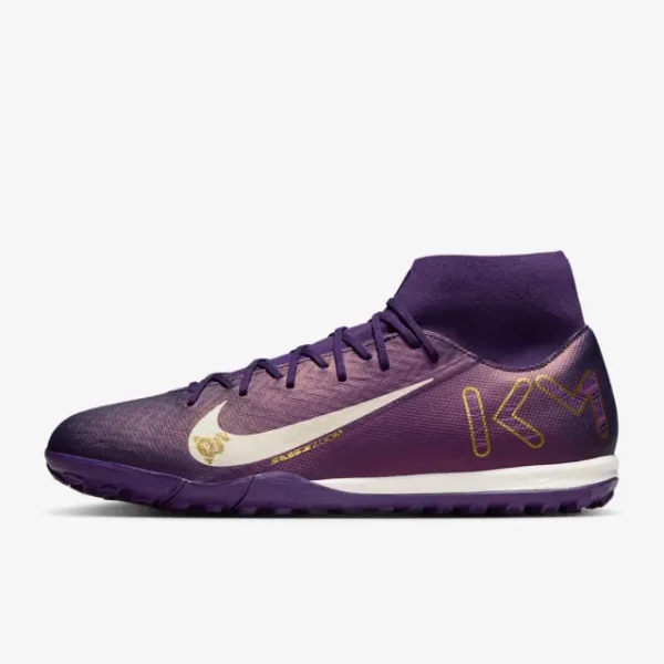 Nike Mercurial Superfly 10 Academy TF Kylian Mbappé Grand Purple shown in a main product photo
