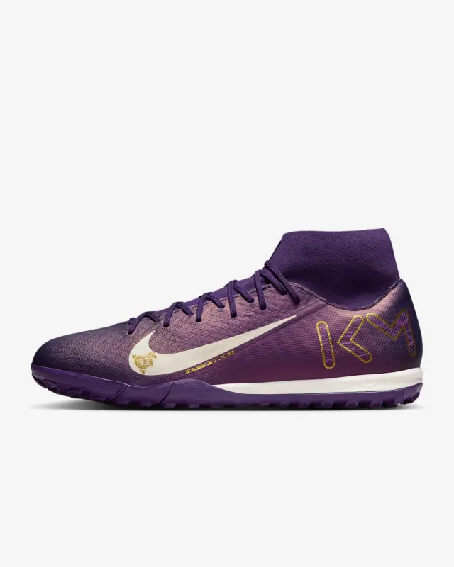 Nike Mercurial Superfly 10 Academy TF Kylian Mbappé Grand Purple shown in a main product photo