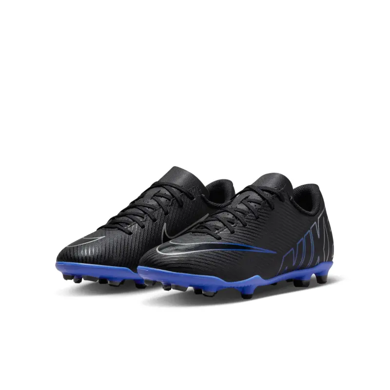 Nike Mercurial Vapor 15 Club FG/MG Jr (Black/Blue) visual highlighting the main view