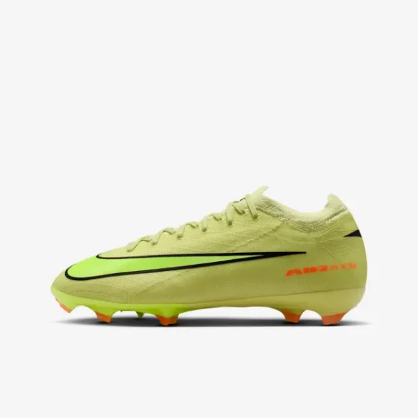 main product shot featuring Nike Mercurial Vapor 16 Pro FG Limelight Hyper Crimson (GS)