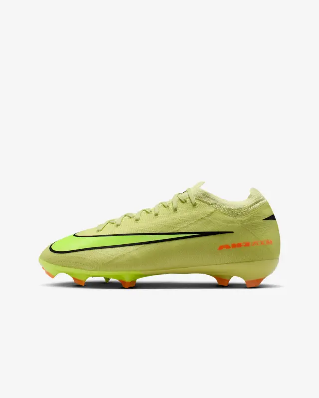 main product shot featuring Nike Mercurial Vapor 16 Pro FG Limelight Hyper Crimson (GS)