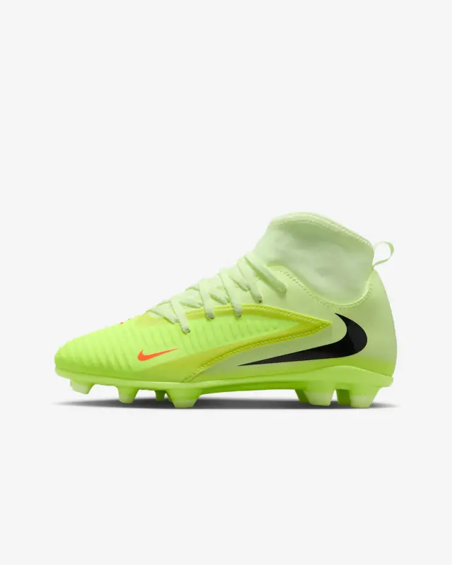Nike Phantom 6 High Club MG Life Lime Black (GS) visual highlighting the main view