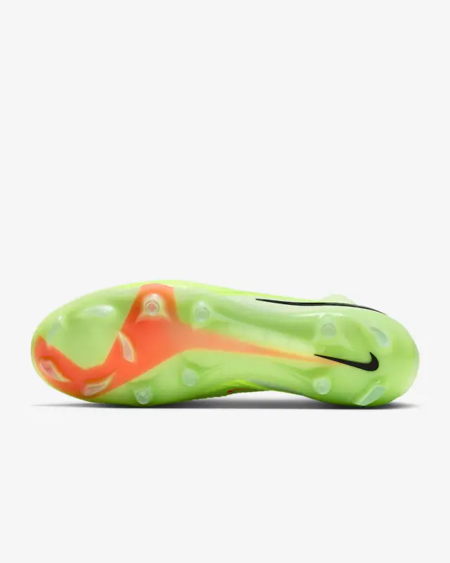 Nike Phantom 6 High Elite FG Hyper Crimson Limelight displayed in a alternate image
