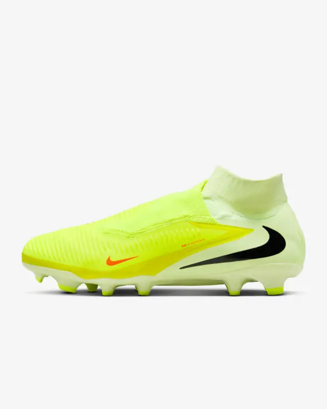 main product shot featuring Nike Phantom 6 High Pro FG Max Voltage Pack