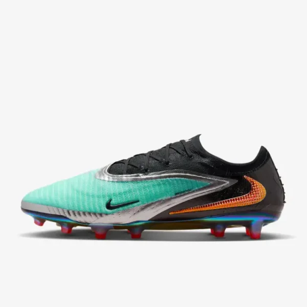 Nike Phantom 6 Low Elite AG Chrome Black pictured from a main angle