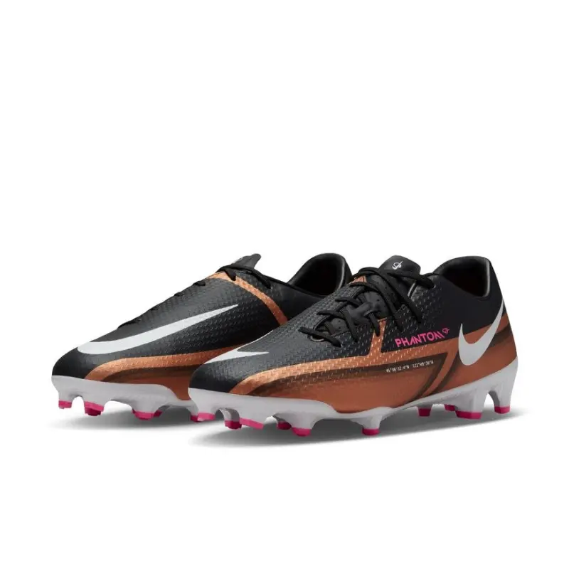 Nike Phantom GT2 Academy FG/MG (Black/Copper) – Gallery Image 1 main product shot featuring Nike Phantom GT2 Academy FG/MG (Black/Copper)