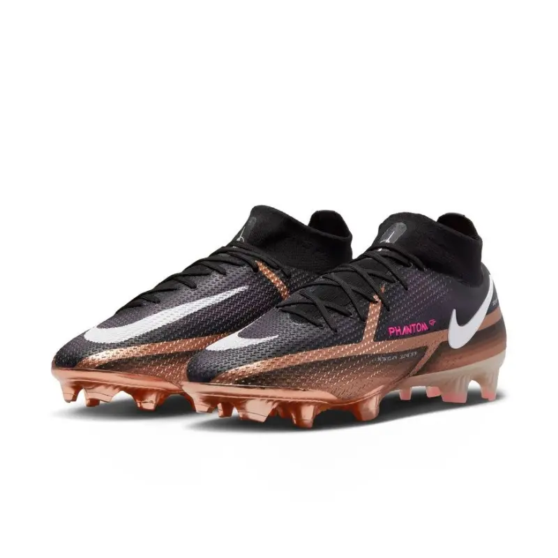 Main Product Shot | Nike Phantom GT2 DF Elite FG (Copper/Black) Closer look at Nike Phantom GT2 DF Elite FG (Copper/Black), main